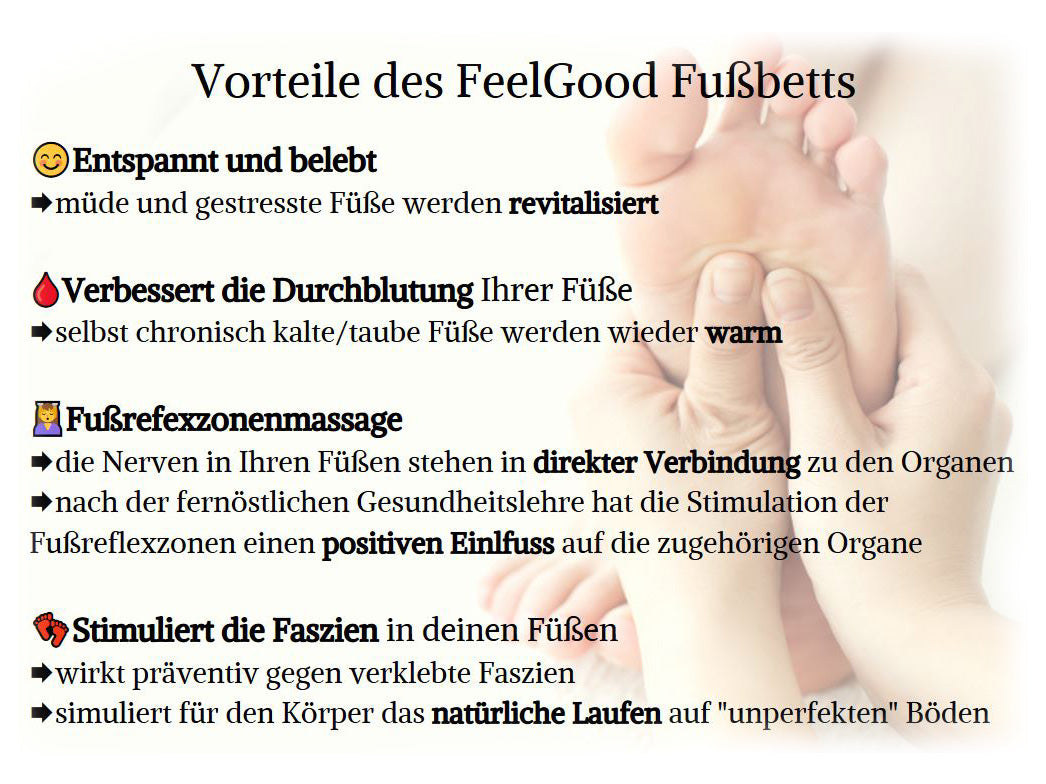 FeelGood Fußbett Massage Einlegesohlen, gelb