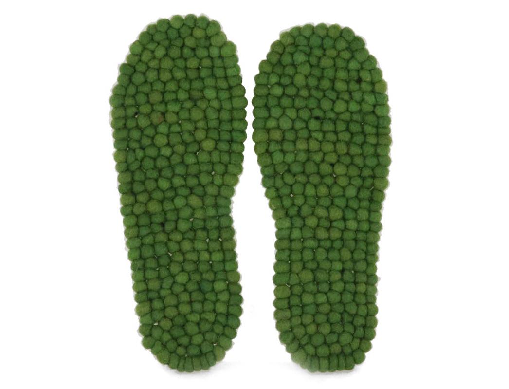 FeelGood Fußbett Massage Einlegesohlen, grasgrün