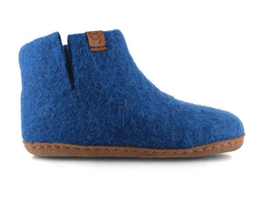 Yeti Kids Kinderhausschuhe mit Ledersohle, blau